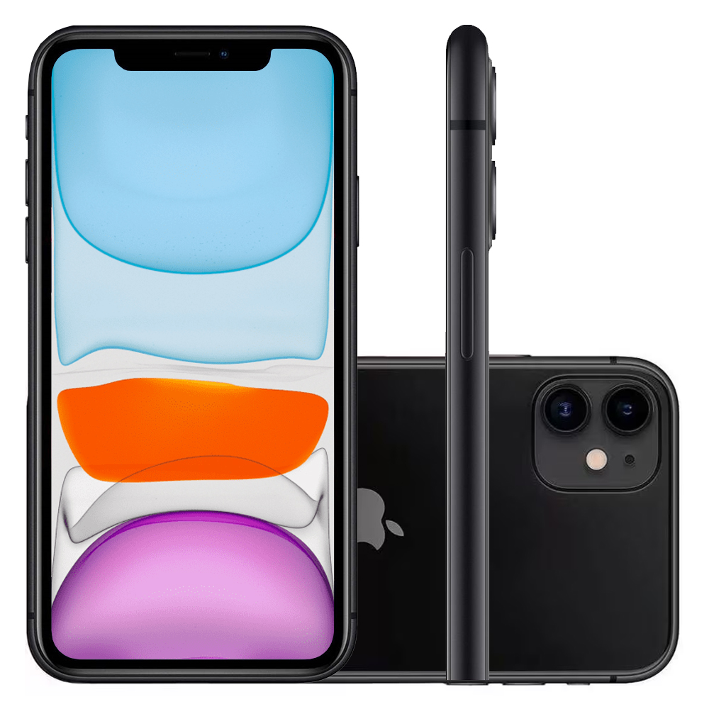 iPhone 11 Seminovo 64GB Preto Modelo A2221 Desbloqueado image number 4
